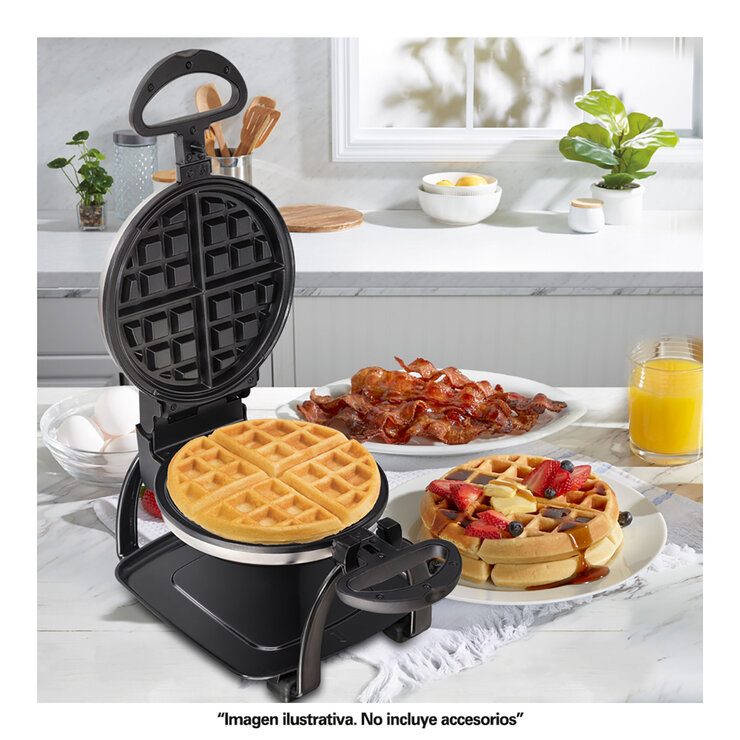Hamilton Beach, Wafflera Rotatoria estilo Belga — Imagen 3 de 4