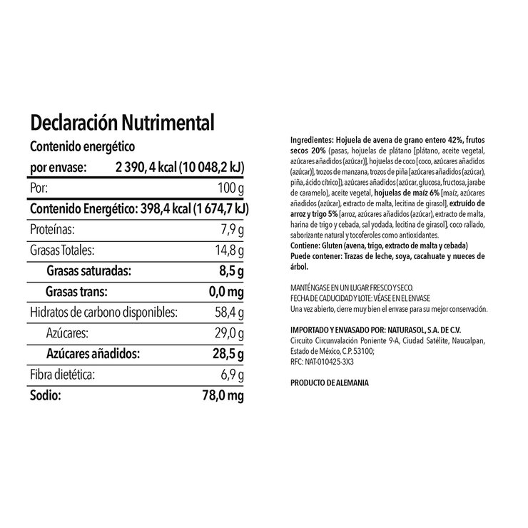 Nature Sun  Crunchy Muesli 600g — Imagen 2 de 4
