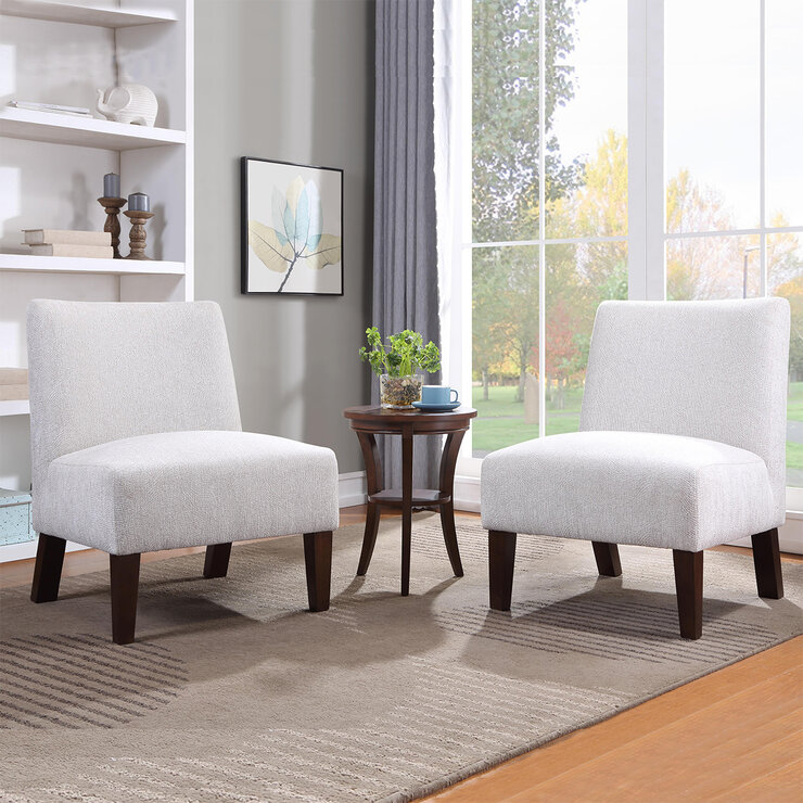 Northridge, Juego de 3 Piezas con Sillas de Tela y Mesa Decorativa — Imagen 1 de 4