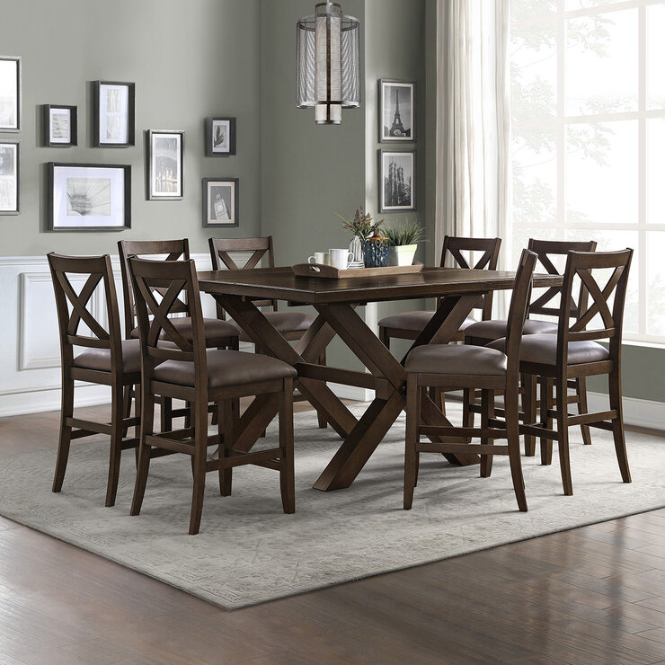 Juego De Comedor Alto De 9 Piezas Langston — Imagen 1 de 4