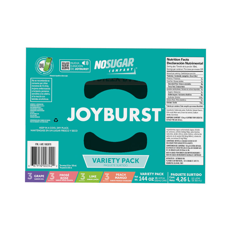Joyburst Bebida Energética 12 latas de 355 ml — Imagen 4 de 4