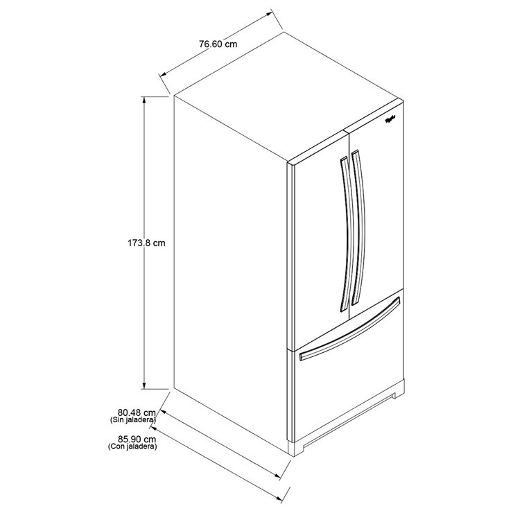 Whirlpool Refrigerador 20' French Door — Imagen 2 de 4