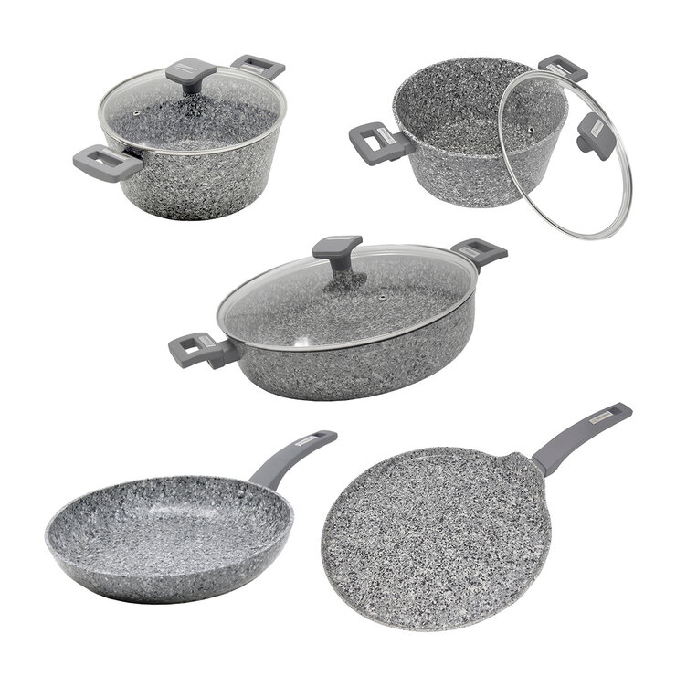 Westinghouse Batería de Cocina Gris Granito de 5 piezas — Imagen 1 de 4