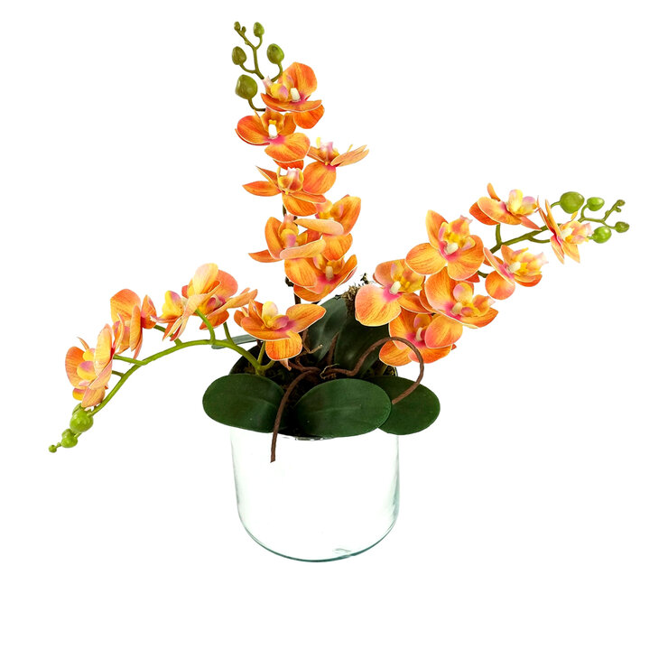 Zazh Arreglo Floral Artificial, en Tonos Naranjas, Diferentes Modelos — Imagen 2 de 2