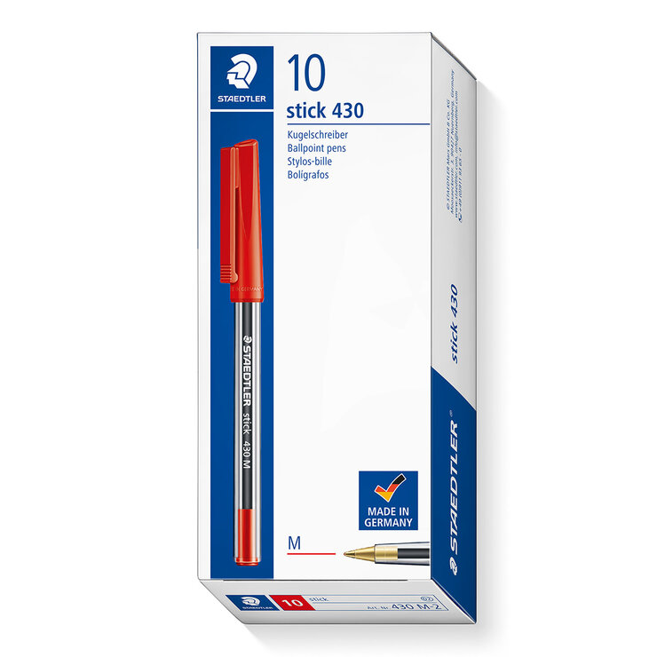 Staedtler Bolígrafo Stick Punto Mediano 10 Piezas — Imagen 1 de 4