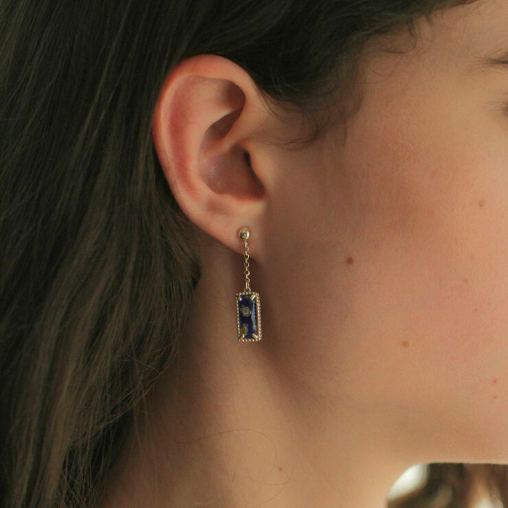 CLIO BLUE ARETES ESLABON .MX (MAYFER) — Imagen 4 de 4