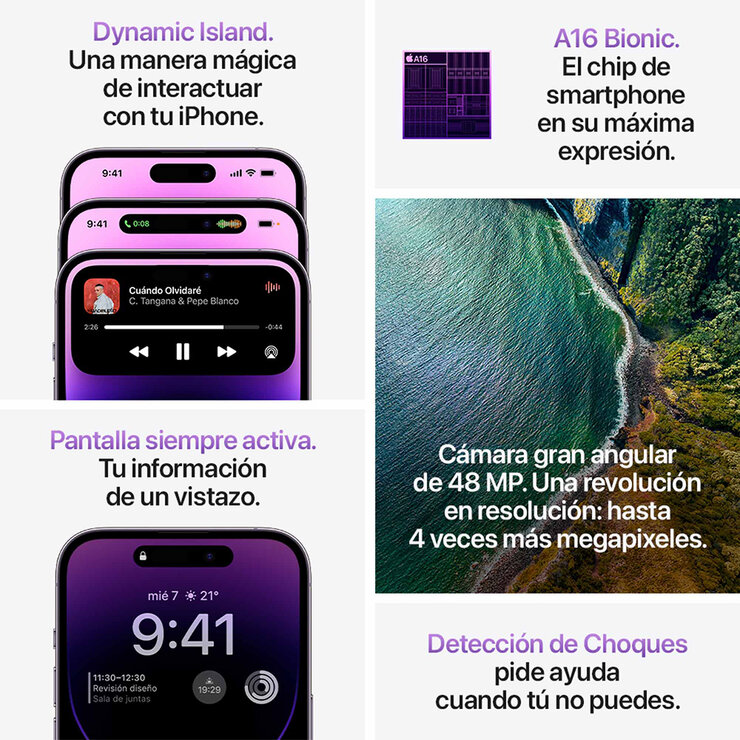 Apple iPhone 14 Pro 128GB Negro Espacial  — Imagen 4 de 4