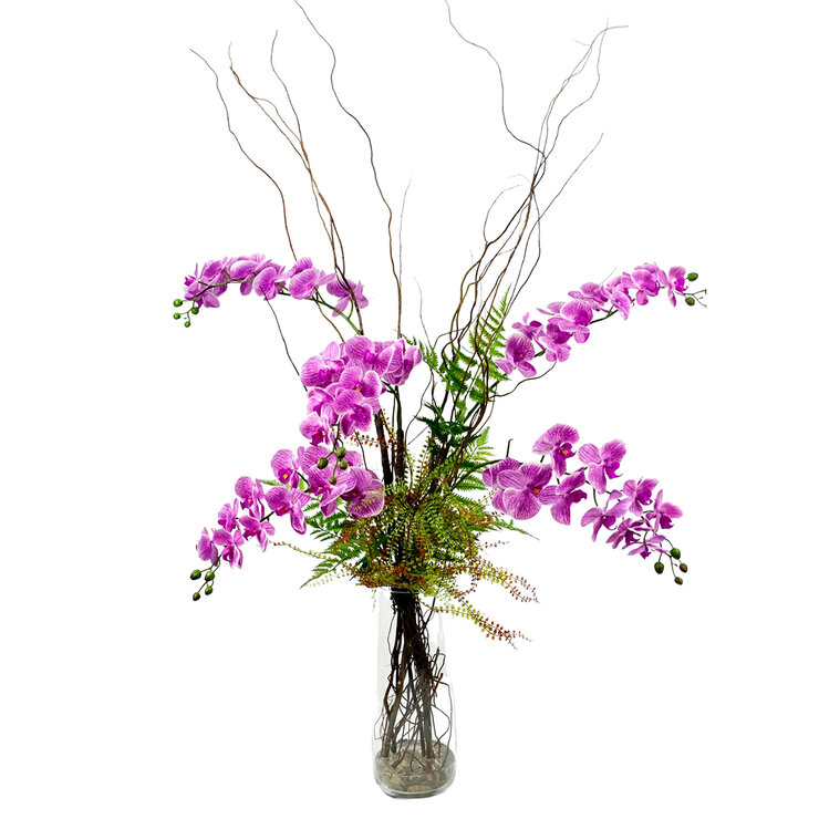 Zazh Arreglo Floral Artificial de Orquideas Varios Colores — Imagen 2 de 2