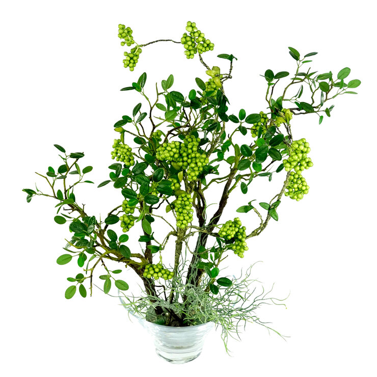 Zazh Arreglo Floral Artificial, Wisteria y/o Berries y/u Hortensia — Imagen 2 de 3