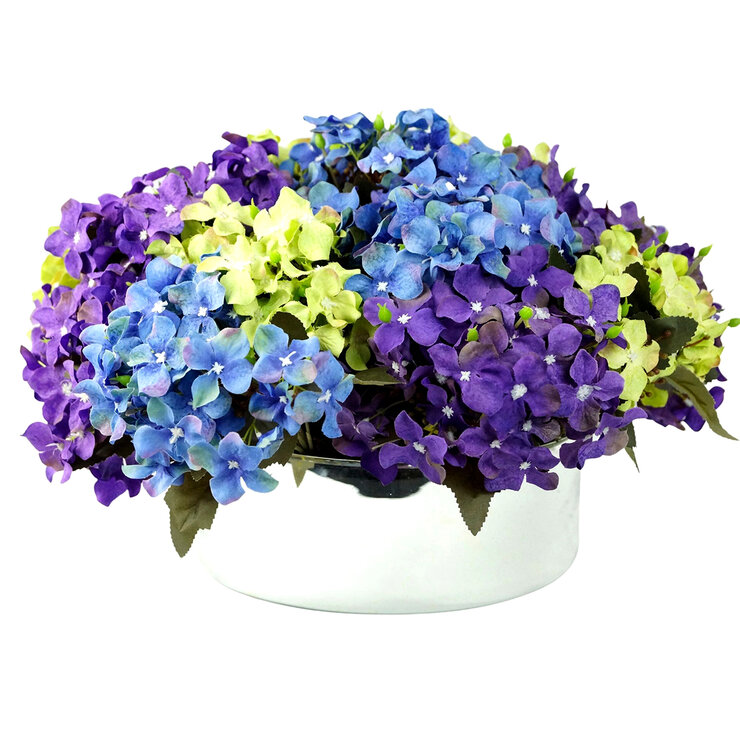 Zazh Arreglo Floral Artificial, Wisteria y/o Berries y/u Hortensia — Imagen 3 de 3