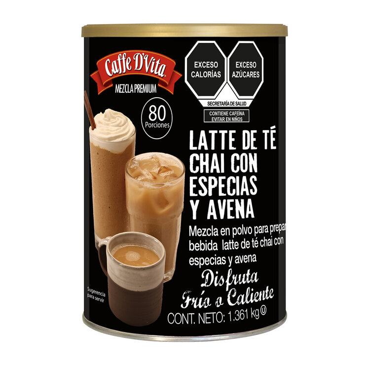Caffe D'Vita Latte de Té Chao con Especias y Avena 1.36 kg — Imagen 1 de 2
