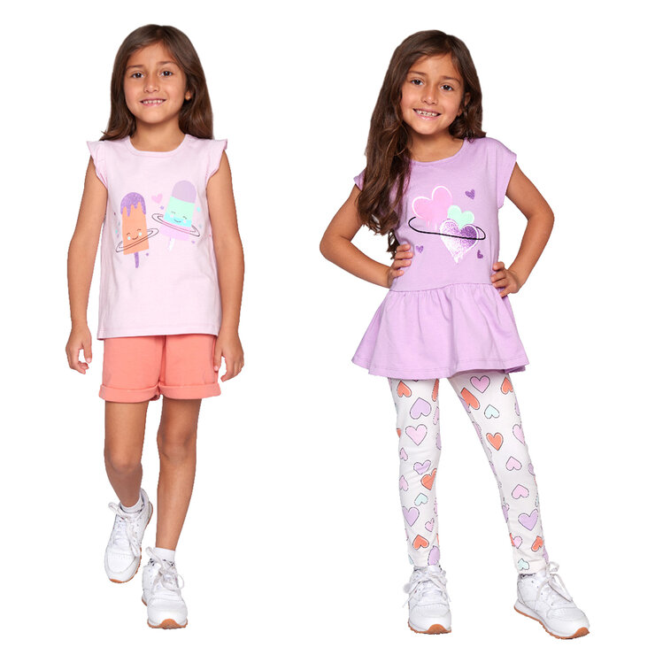 Pekkle Conjunto 4 piezas para Niños y Niñas Varias Tallas y Colores — Imagen 1 de 4