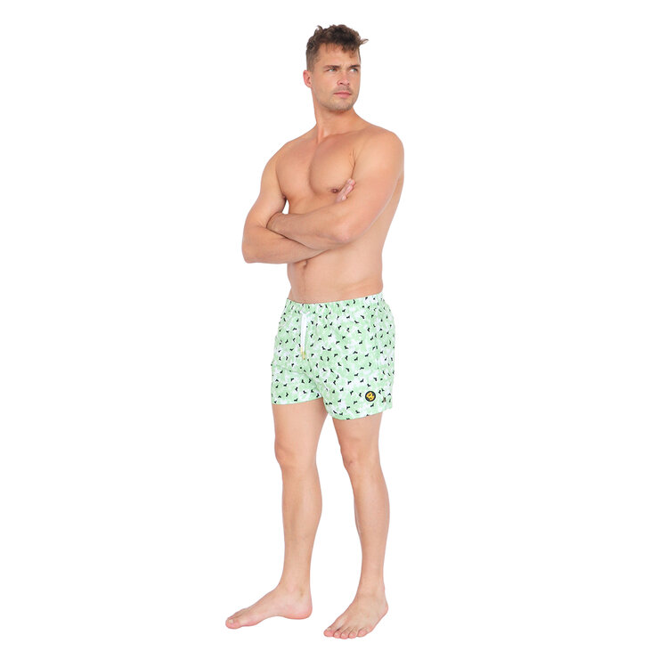 Ocean Slave, Traje de Baño con Jareta, Modelo Spring Green, para Caballero en Varias Tallas — Imagen 1 de 2