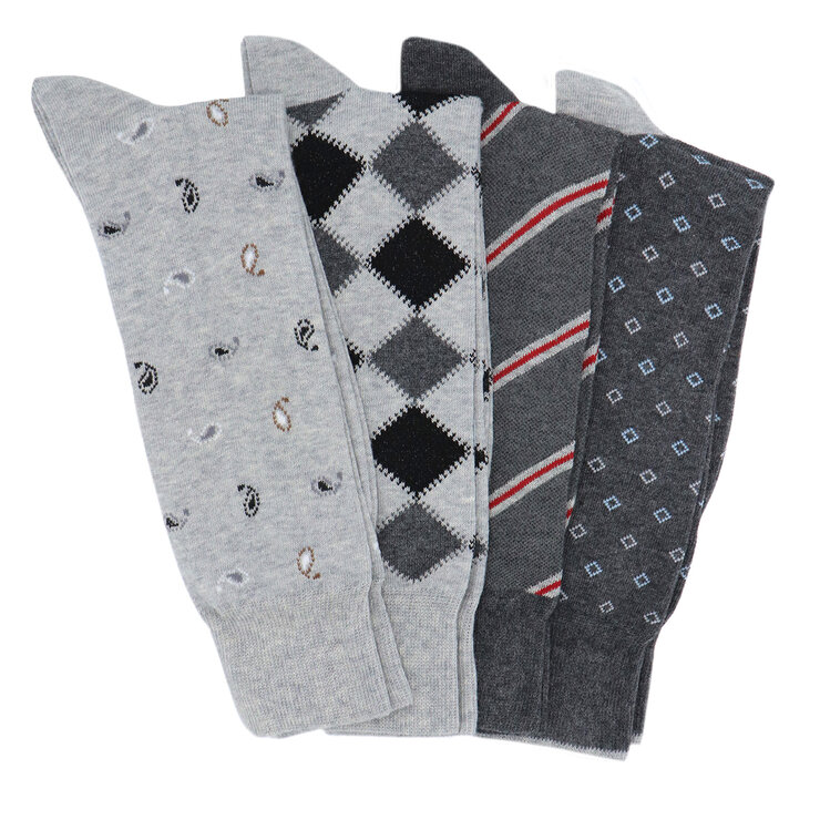 Lorenzo Uomo Calcetines de vestir para Caballero 4 Piezas Varios Colores Unitalla — Imagen 4 de 4