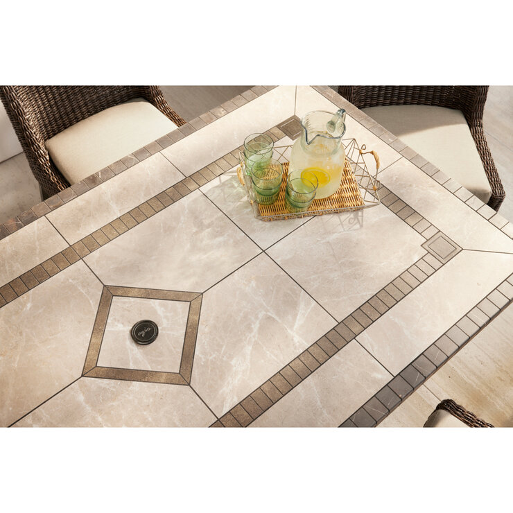 Agio, Veranda Juego de comedor tejido de 7 Piezas — Imagen 3 de 4