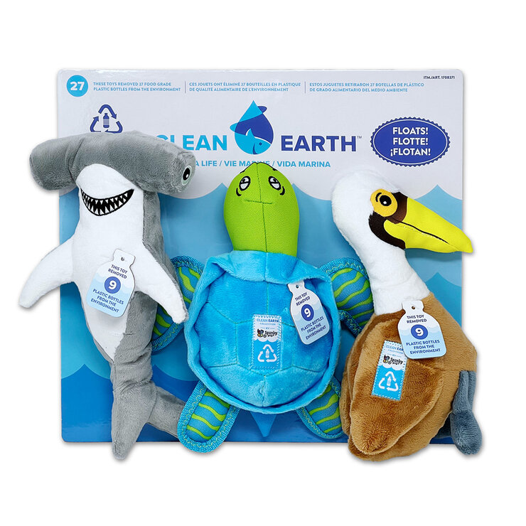 Clean Earth Spunky Pup Juquete para perro 3 pzas — Imagen 1 de 2
