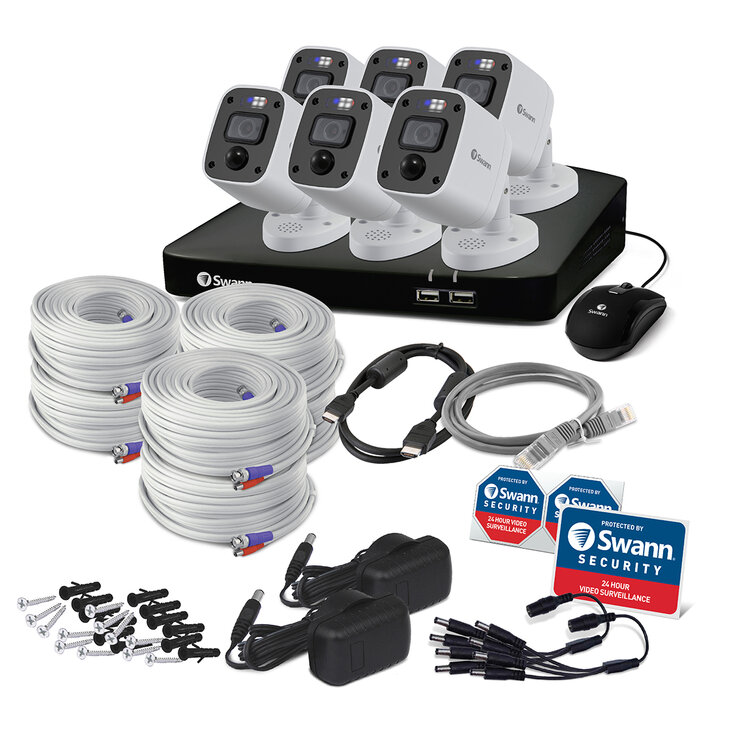 Swann Sistema de Seguridad Enforcer 4K, 8 canales (Luces intermitentes de estilo policial) — Imagen 3 de 4