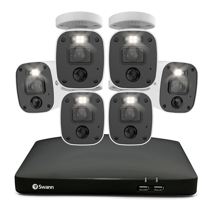 Swann Sistema de Seguridad Enforcer 4K, 8 canales (Luces intermitentes de estilo policial) — Imagen 4 de 4