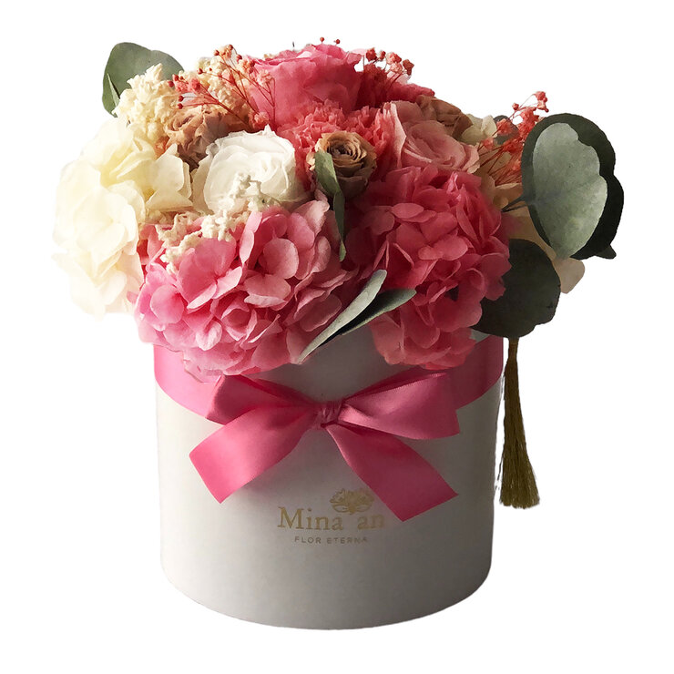 Mina'an Flor Eterna, Bouquet Con Flores Preservadas en Tonos Pastel, Duración hasta 6 meses — Imagen 2 de 3