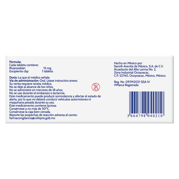 Loventrax 28 Tabletas 15 mg — Imagen 4 de 4