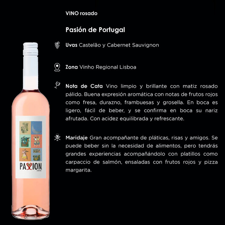 Vino Rosado Passion de Portugal 750ml — Imagen 2 de 3