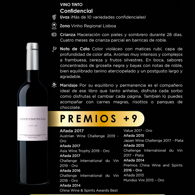Vino Tinto Confidencial Reserva 750ml — Imagen 2 de 4