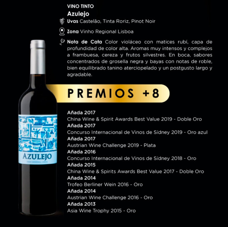 Vino Tinto Azulejo 750ml — Imagen 2 de 3