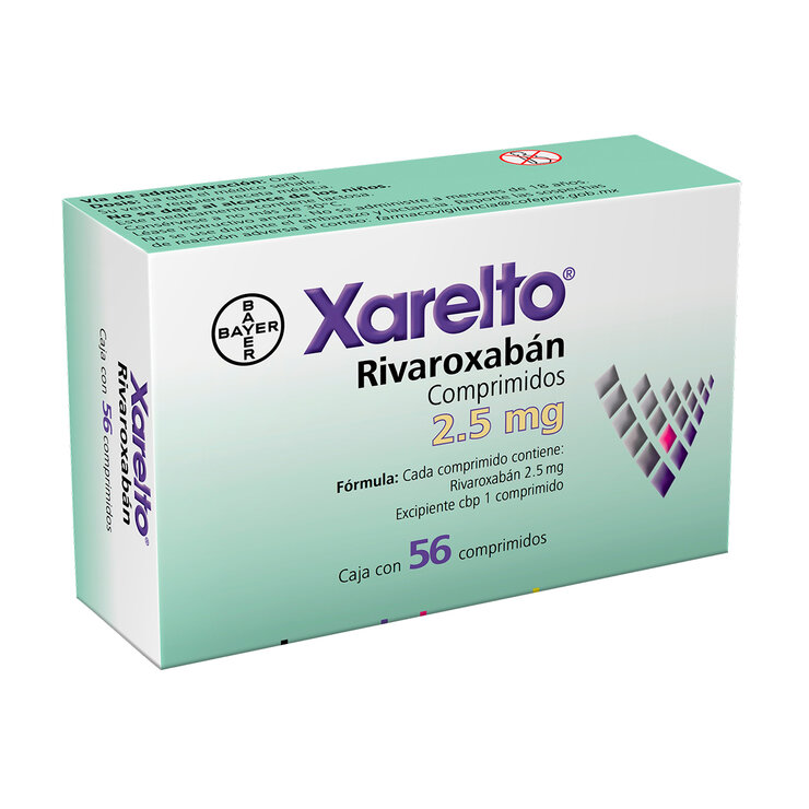 Xarelto 2.5mg. 56 comprimidos.  — Imagen 2 de 3