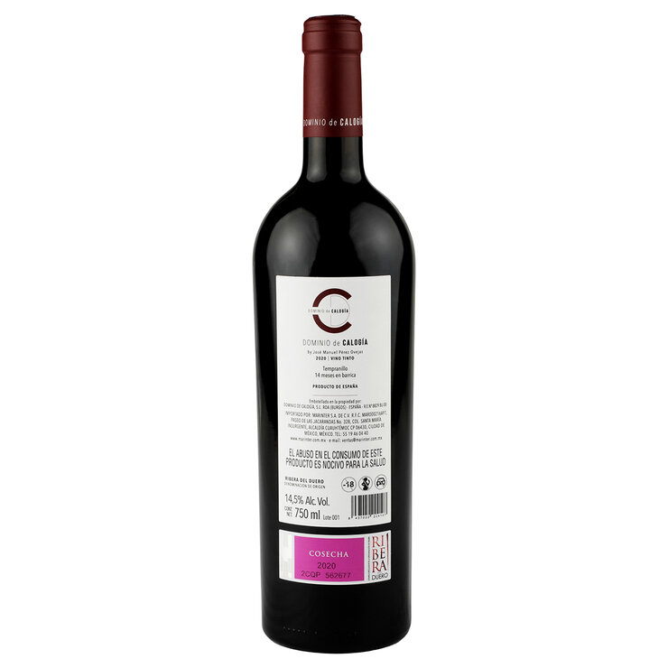 Vino Tinto Dominio de Calogía 750ml — Imagen 2 de 3