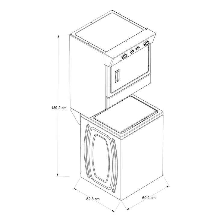 Whirlpool Centro de lavado 20Kg / 10Kg eléctrico — Imagen 2 de 4