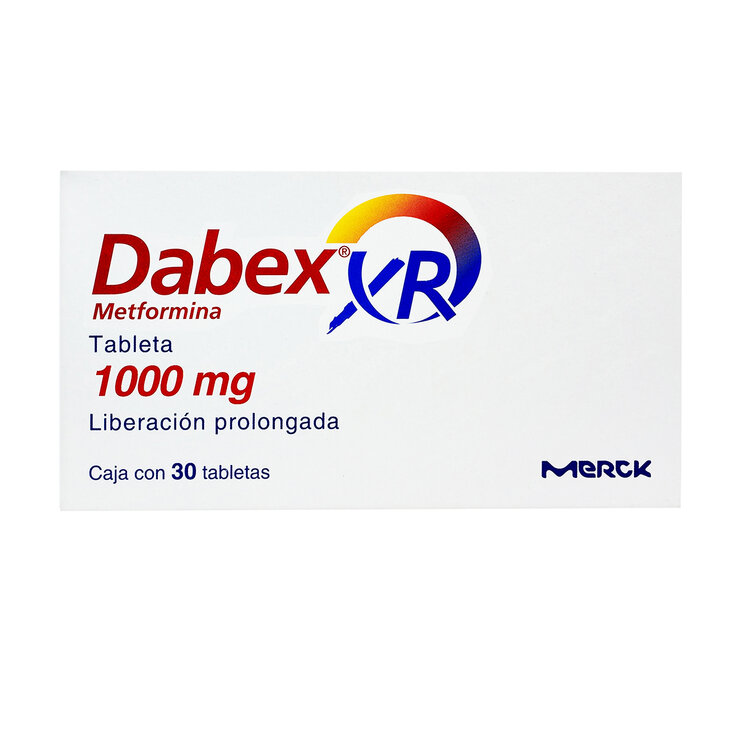Dabex XR 1000 mg. 30 Tabletas Liberación Prolongada — Imagen 2 de 3