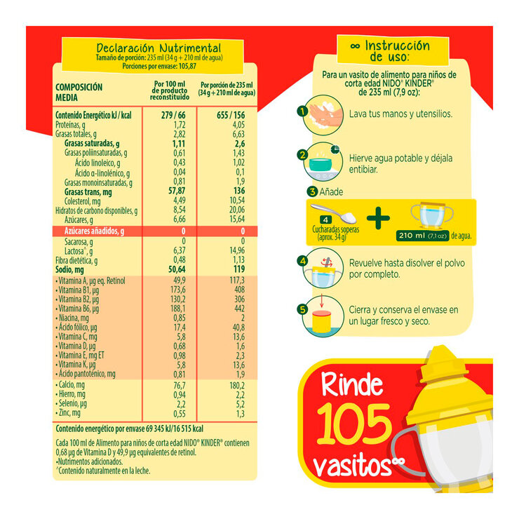 Nido Kinder 3 x 1.2kg c/u — Imagen 2 de 4