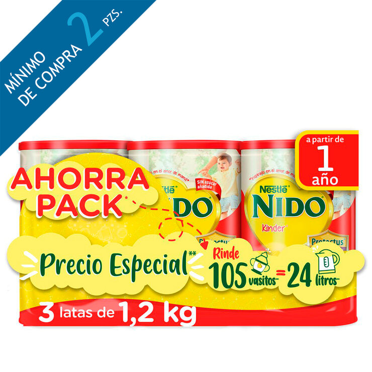 Nido Kinder 3 x 1.2kg c/u — Imagen 1 de 4