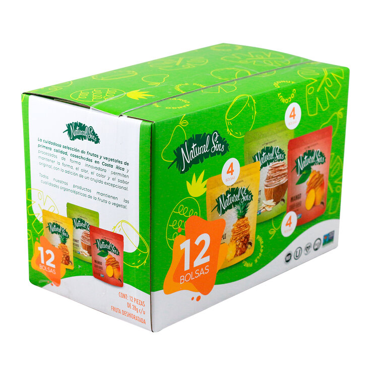 Natural Sins Surtido de Fruta Deshidratada 12 pzas de 28 g — Imagen 2 de 3