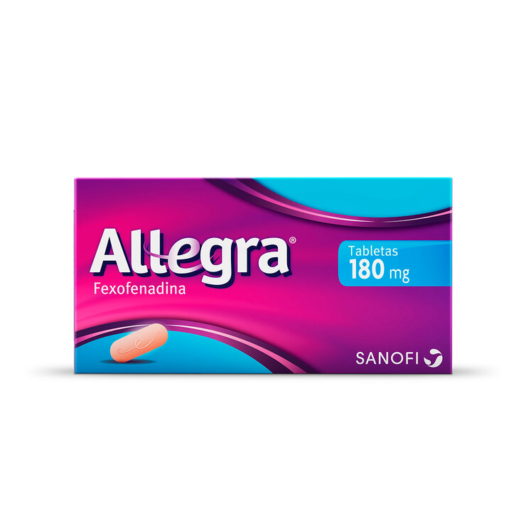 Allegra 180 mg  10 Tabletas — Imagen 2 de 3