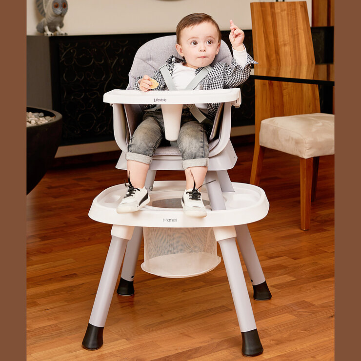 Infanti, Silla Alta 7 En 1 Manes, Color Gris — Imagen 4 de 4