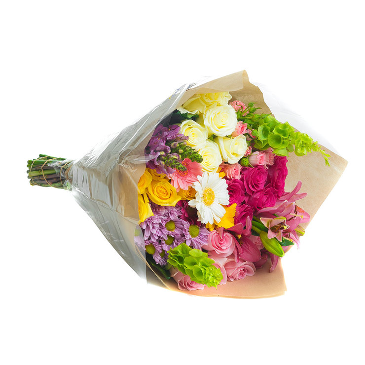 PREVENTA Chiltepec, Bouquet Mixto Día de las Madres 36 tallos con Florero — Imagen 1 de 3