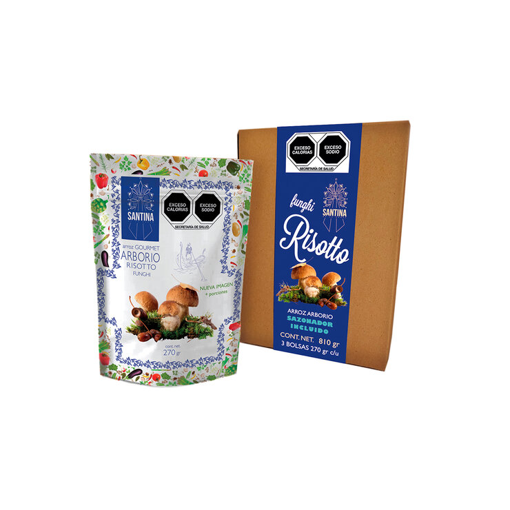 Arroz Arborio Santina Funghi 3 sobres de 270 g — Imagen 1 de 4