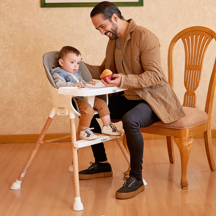 Infanti, Silla Alta Lifestyle Asher, Color Arena — Imagen 3 de 4