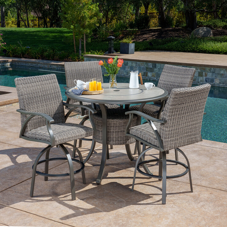 Sunvilla, Cobalt Juego de Comedor Alto de 5 Piezas — Imagen 1 de 4