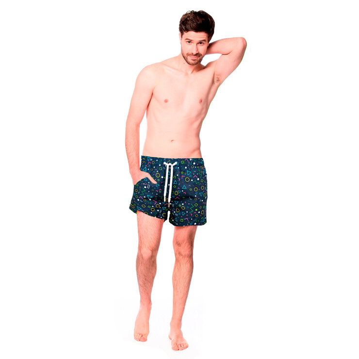 Ocean Slave, Traje de Baño con Jareta, Modelo Figuras Geométricas, para Caballero en Varias Tallas — Imagen 1 de 2