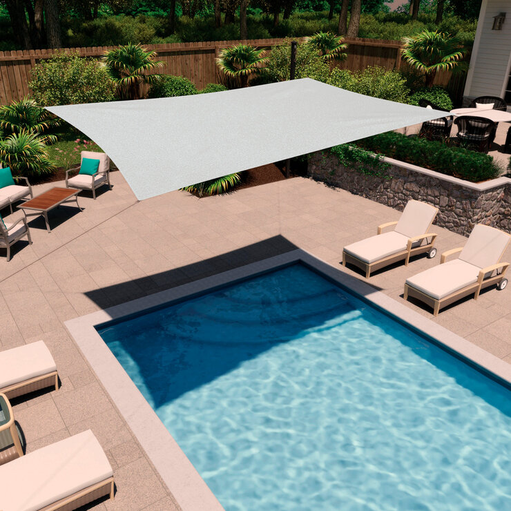 Coolaroo, 3.9m x 2.1m Velaria, Gris — Imagen 1 de 4