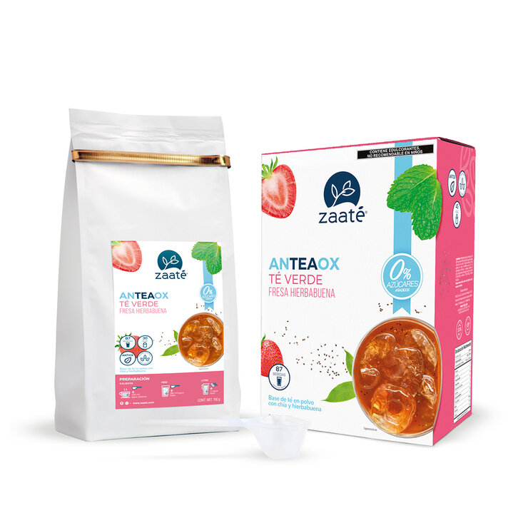 Zaaté Anteaox Té Verde Fresa Hierbabuena 0% Azúcar 700 g — Imagen 1 de 4