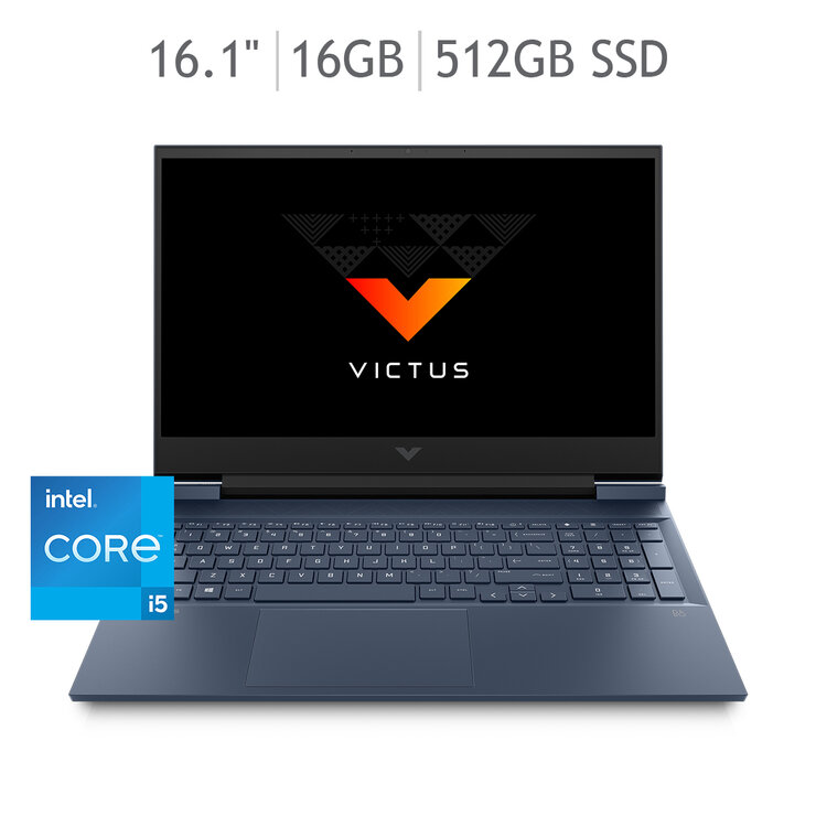 HP Vicus Gaming Laptop 16.1"  Intel® Core™ i5-11400H 16GB 512GB SSD, Tarjeta Gráfica NVIDIA® GeForce GTX 1650, FHD — Imagen 1 de 4