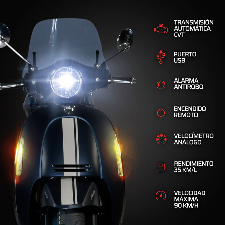 Vento Motocicleta Hipster 150cc Azul — Imagen 2 de 4