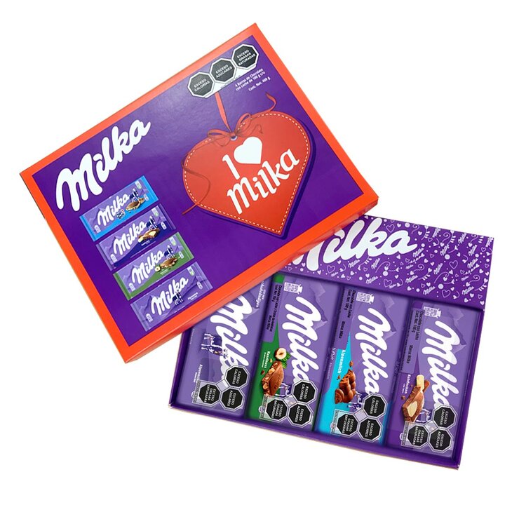 Milka Surtido de Barras de Chocolate 4 pzas de 100 g — Imagen 2 de 4