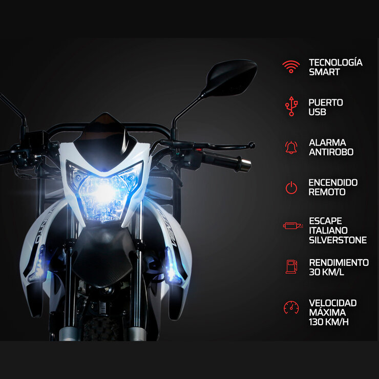 Vento Motocicleta Workman 250cc Blanca — Imagen 4 de 4