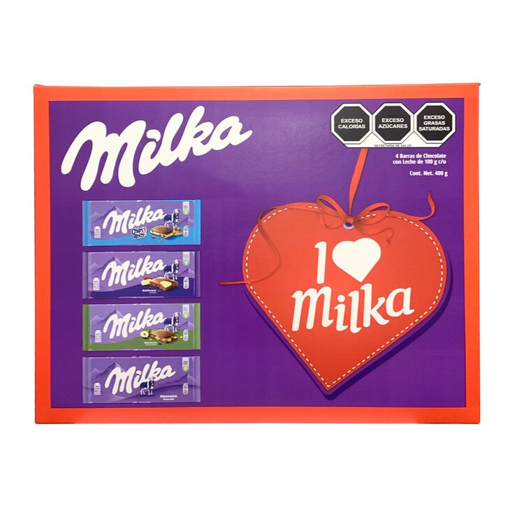 Milka Surtido de Barras de Chocolate 4 pzas de 100 g — Imagen 1 de 4