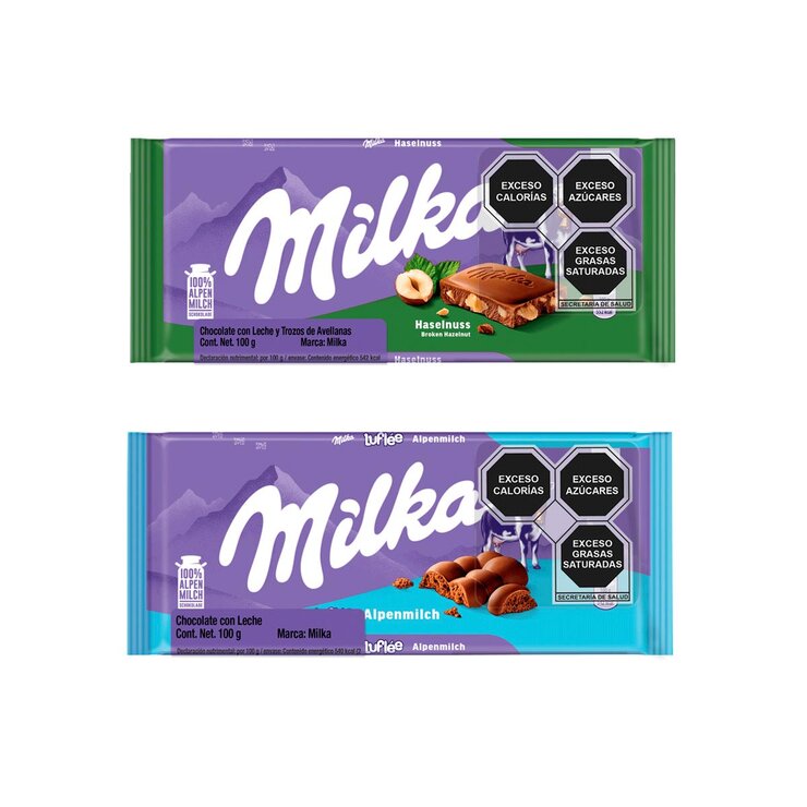 Milka Surtido de Barras de Chocolate 4 pzas de 100 g — Imagen 4 de 4