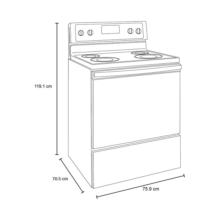 Whirlpool Estufa de piso 30" eléctrica — Imagen 4 de 4